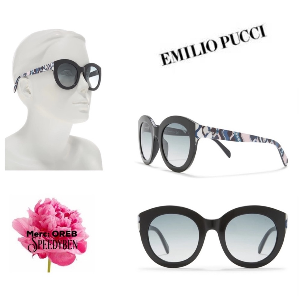 Emilio Pucci 51MM Sunglasses NEW